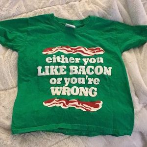 Bacon lovers shirt EUC